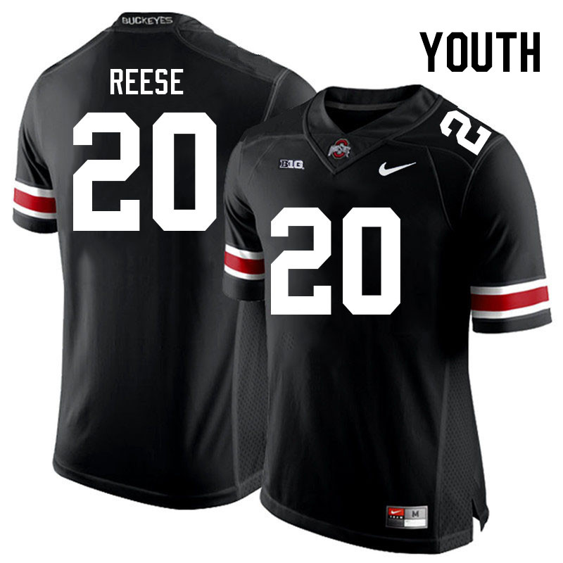 Youth #20 Arvell Reese Ohio State Buckeyes College Football Jerseys Stitched Sale-Black